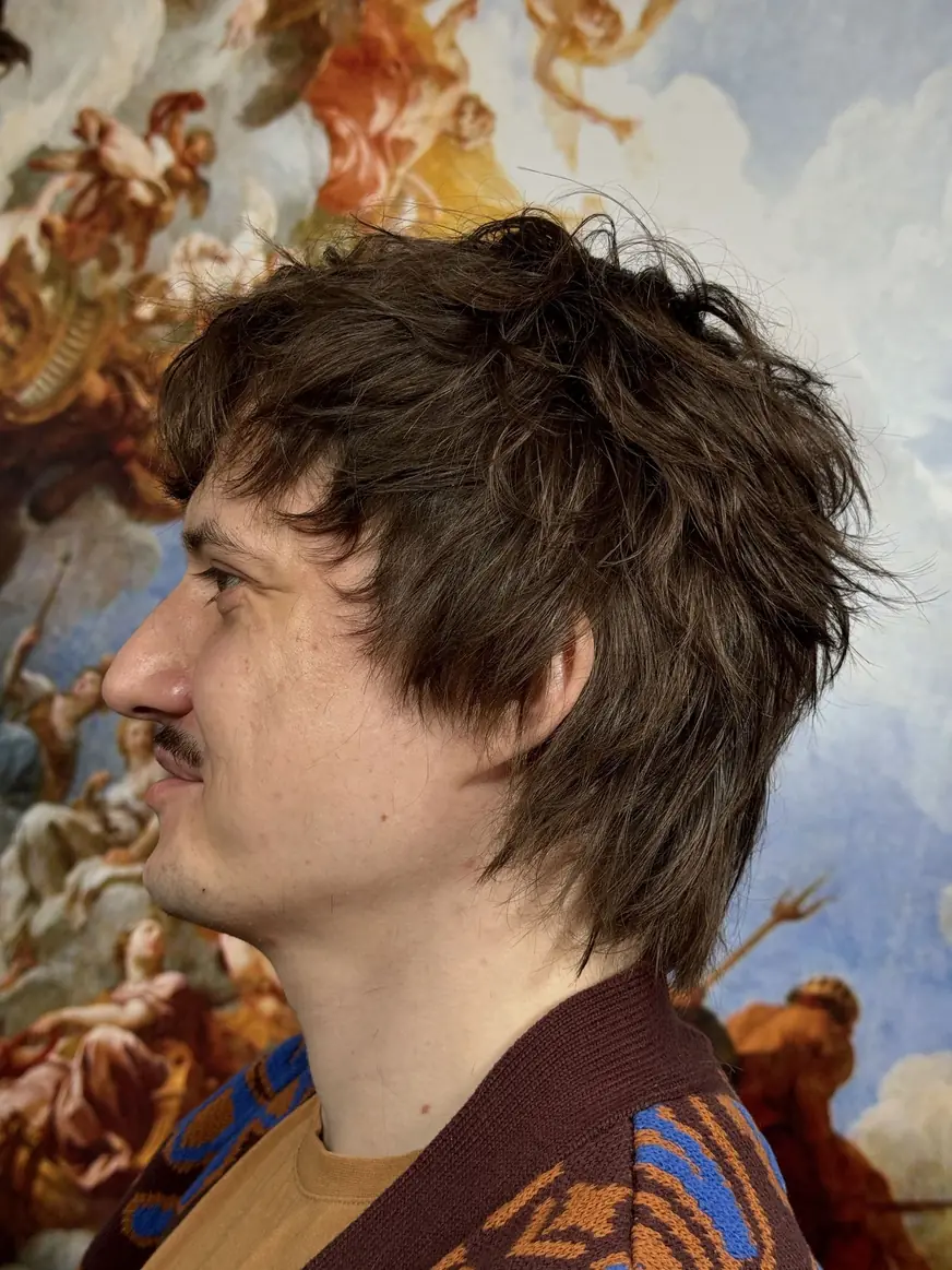 Falowany mullet — strzyżenie w QUCCUT Barber Krosno