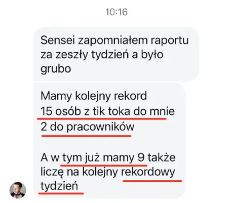 Opinia Patryka o module kontentu w mentoringu 1:1