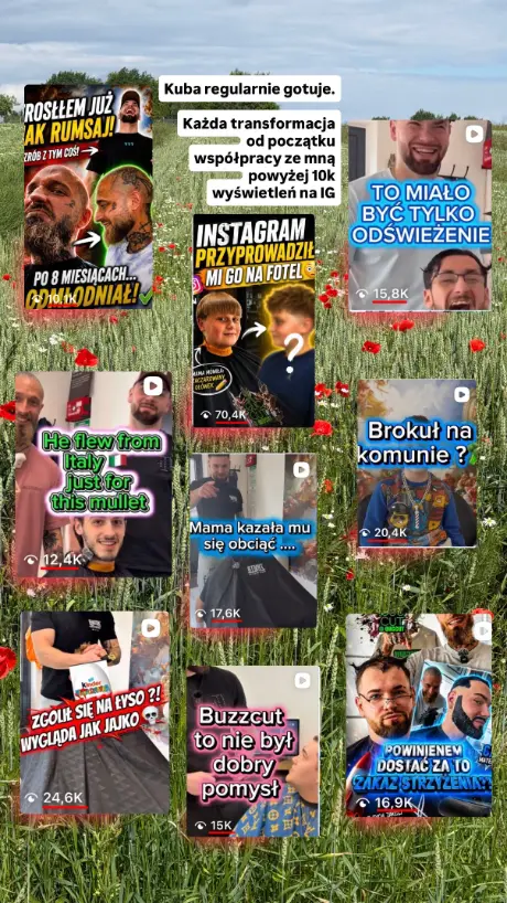 Kuba — profil Instagram i kolaż wirali 10K–100K